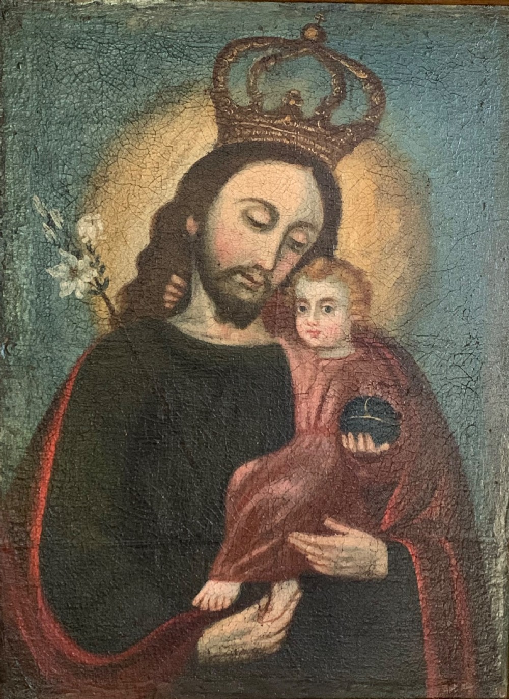 THE INFANT JESUS ORIGINAL 17th CENTURY SCHOOL OF CUSCO View II