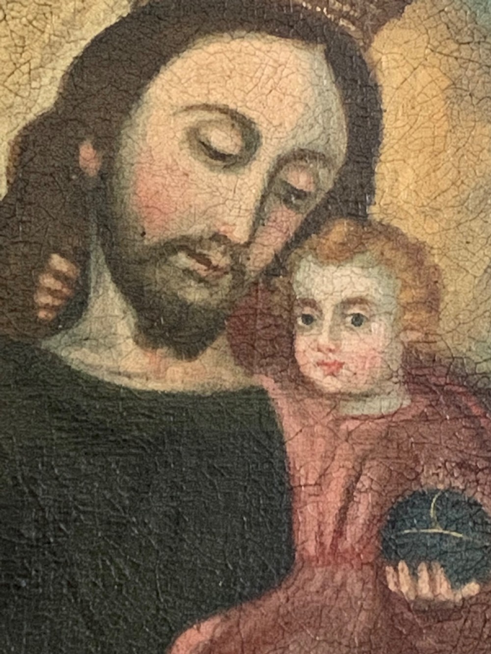 THE INFANT JESUS ORIGINAL 17th CENTURY SCHOOL OF CUSCO View III