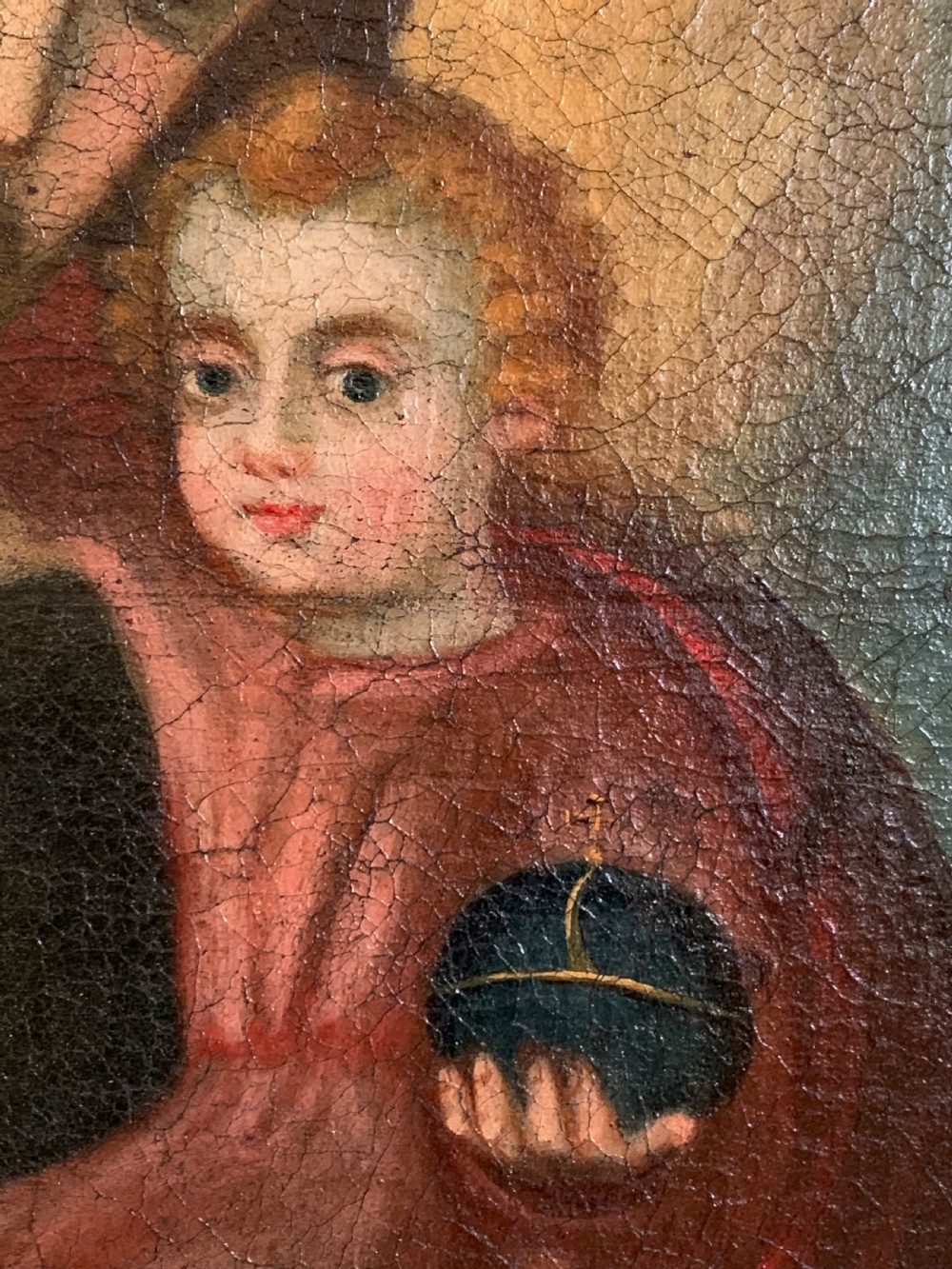 THE INFANT JESUS ORIGINAL 17th CENTURY SCHOOL OF CUSCO View VI