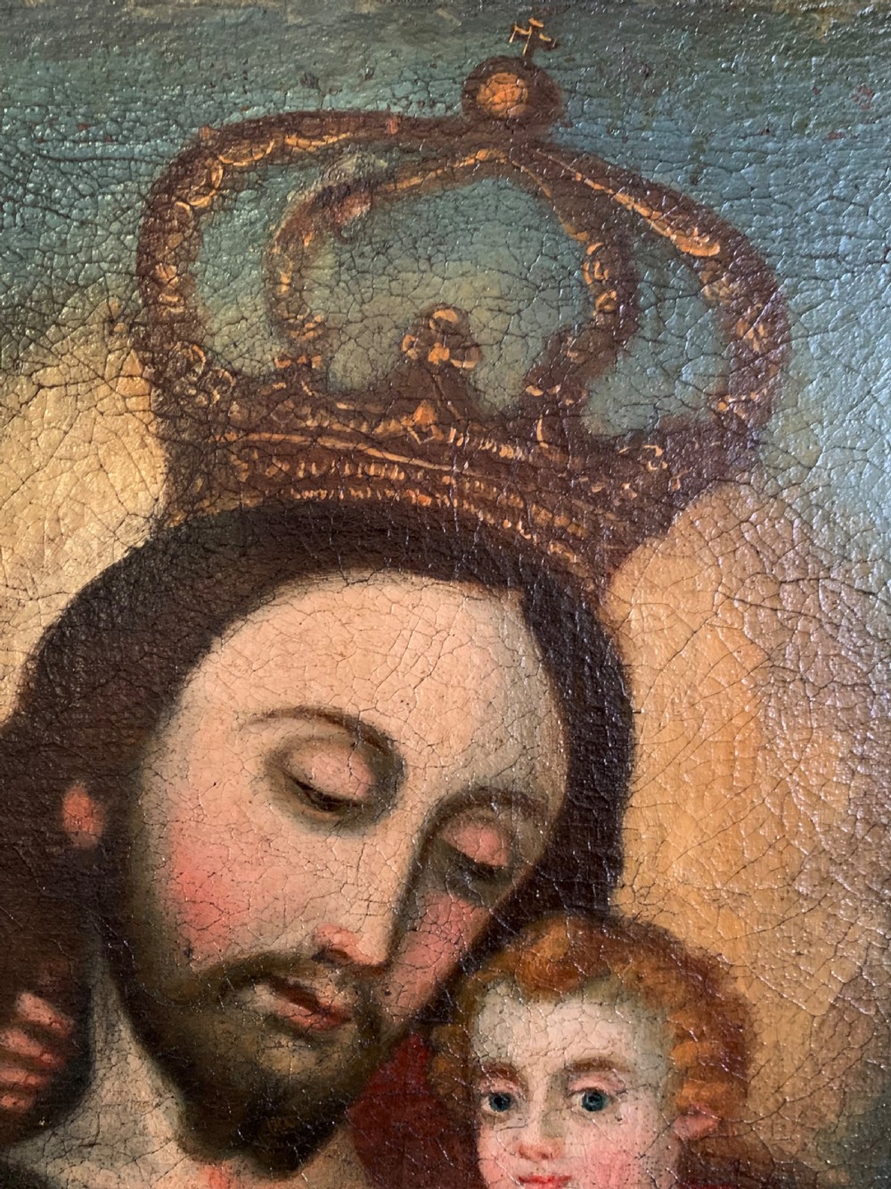 THE INFANT JESUS ORIGINAL 17th CENTURY SCHOOL OF CUSCO View VIII
