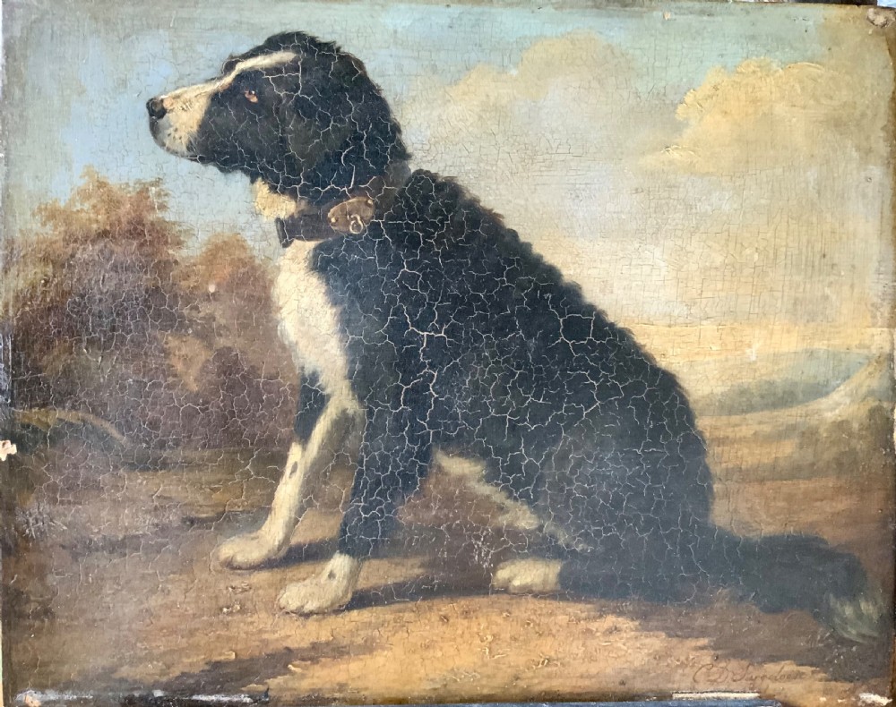 BELGIAN SCHOOL - PORTRAIT OF A DOG View III
