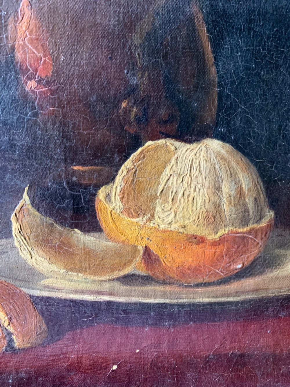 19th C STILL LIFE OF ORANGES View III