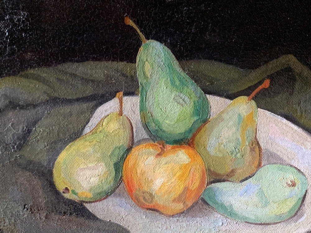 FRENCH MID CENTURY STILL LIFE OIL PAINTING View II