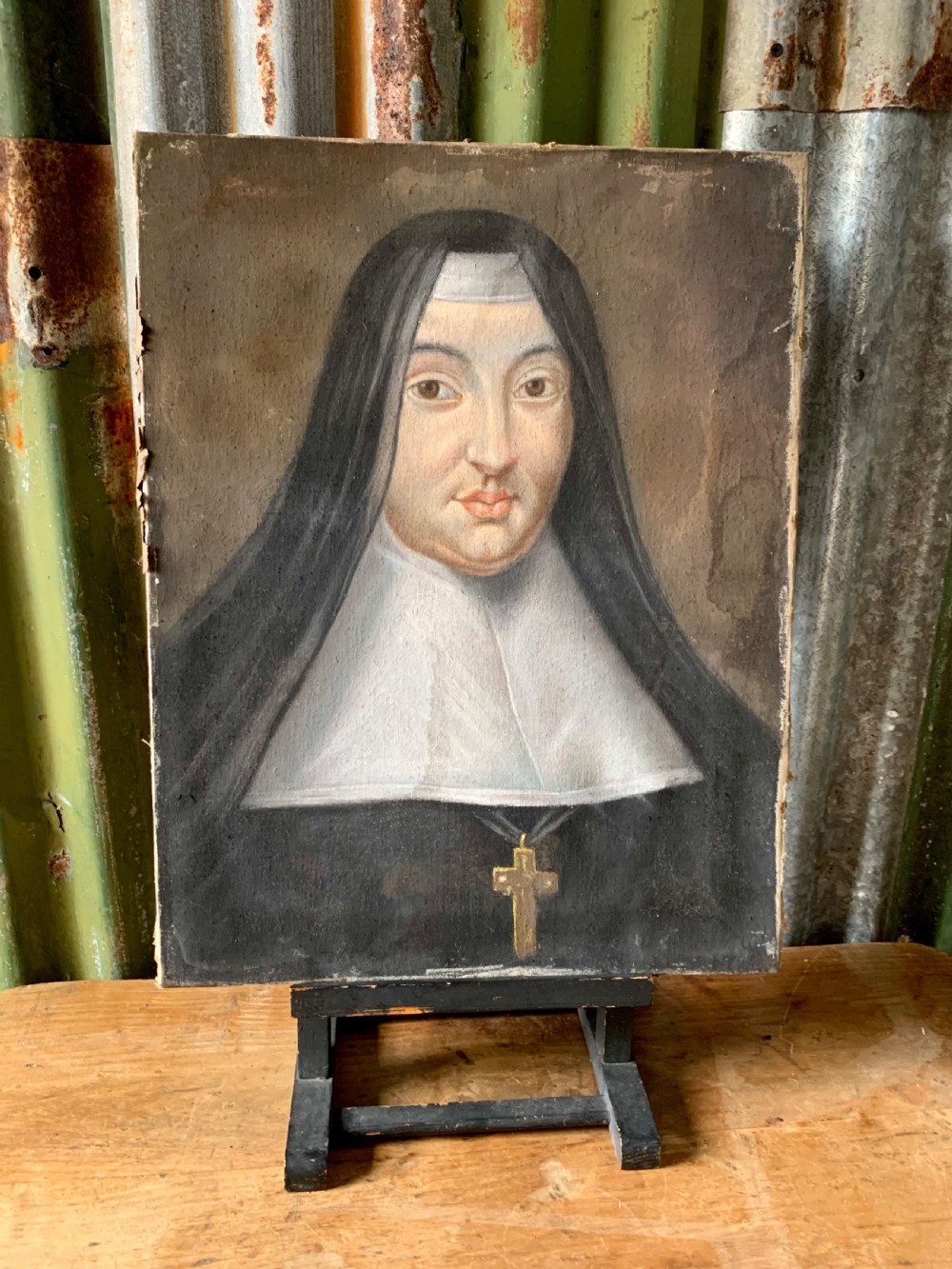 18th C PORTRAIT OF A NUN
