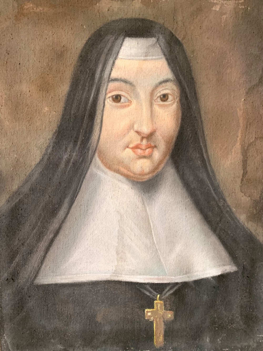 18th C PORTRAIT OF A NUN View II