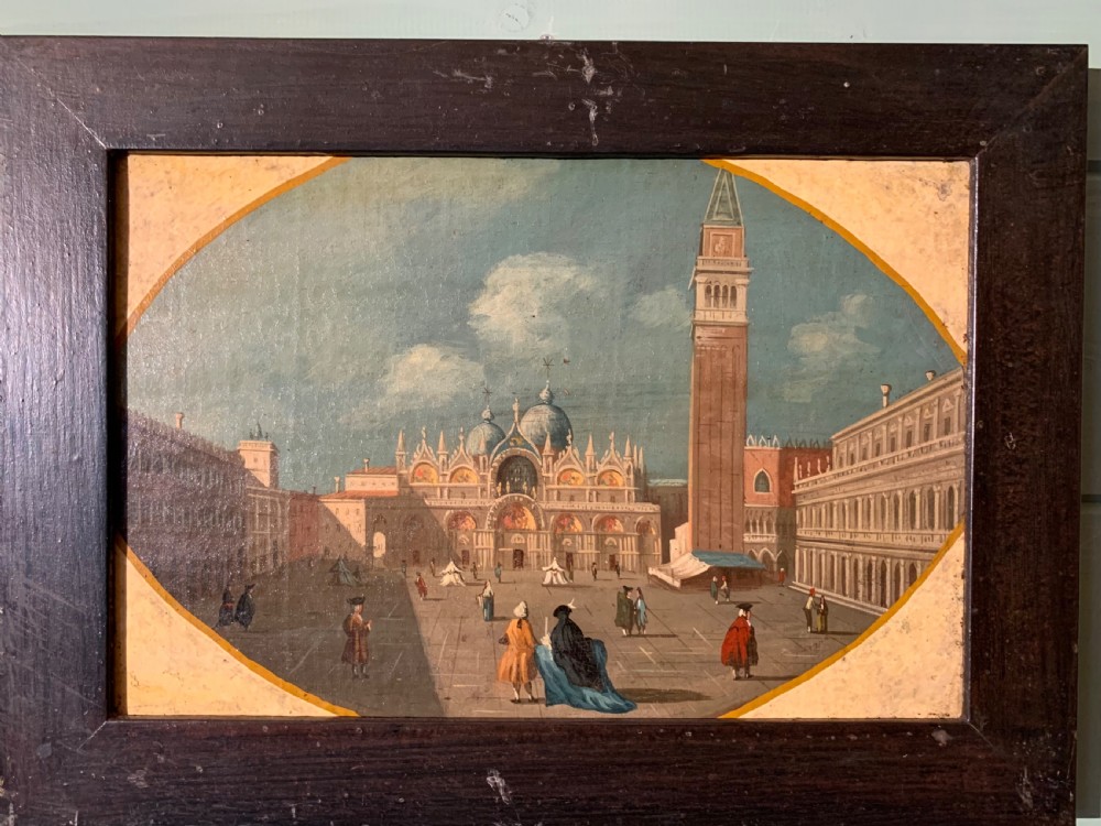 A SET OF 4  GRAND TOUR OILS OF VENICE AFTER CANALETTO View II