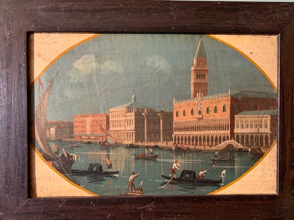 A SET OF 4  GRAND TOUR OILS OF VENICE AFTER CANALETTO View IV