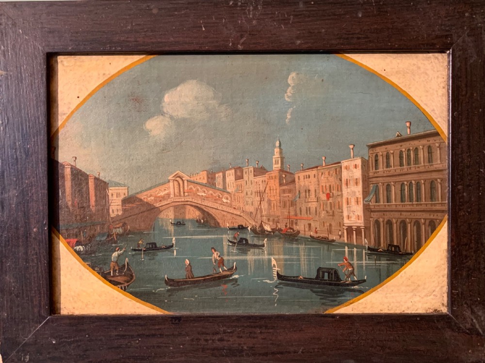 A SET OF 4  GRAND TOUR OILS OF VENICE AFTER CANALETTO View V