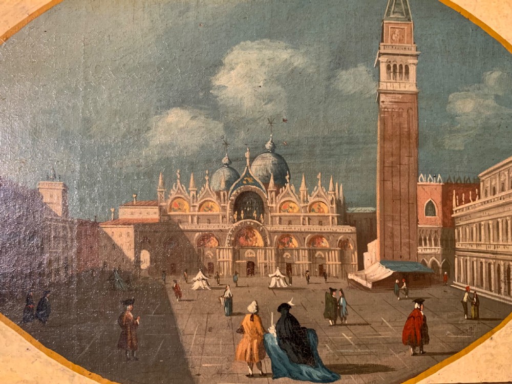 A SET OF 4  GRAND TOUR OILS OF VENICE AFTER CANALETTO View VI