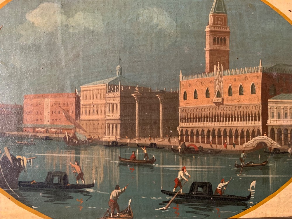 A SET OF 4  GRAND TOUR OILS OF VENICE AFTER CANALETTO View VII