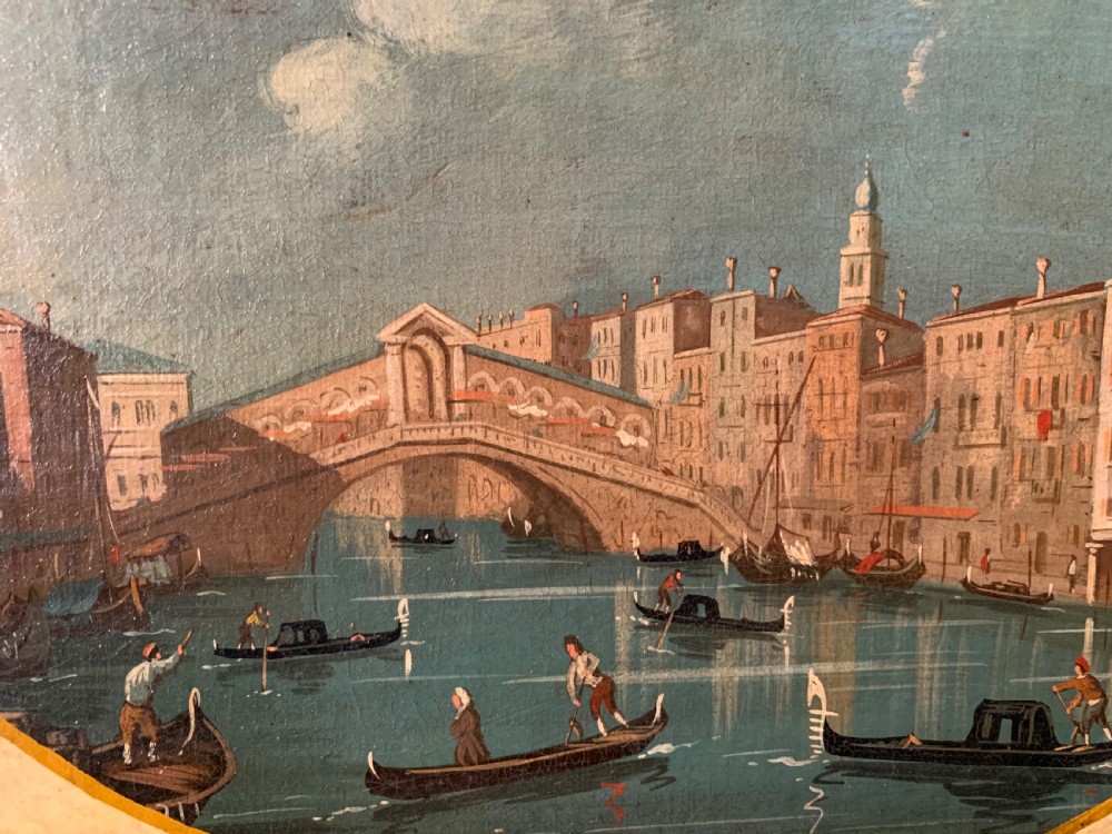 A SET OF 4  GRAND TOUR OILS OF VENICE AFTER CANALETTO View IX