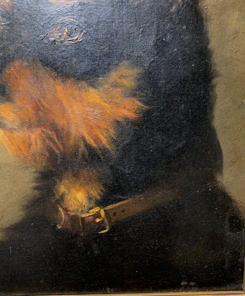 OIL PORTRAIT OF A DOG DATED 1897 View III
