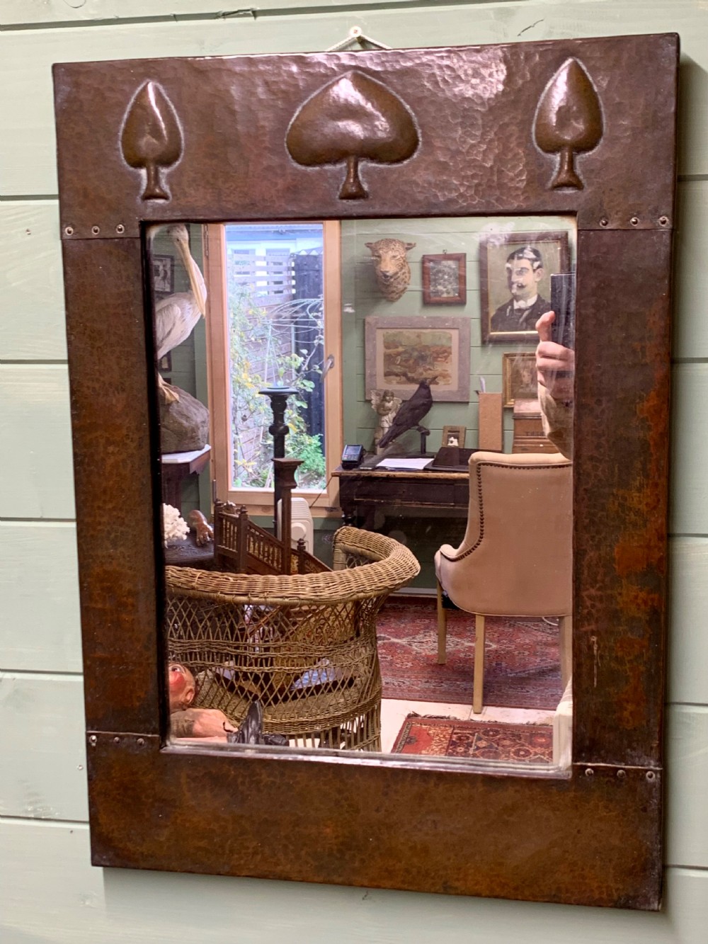 A FINE COPPER MIRROR BY LIBERTY & CO View II