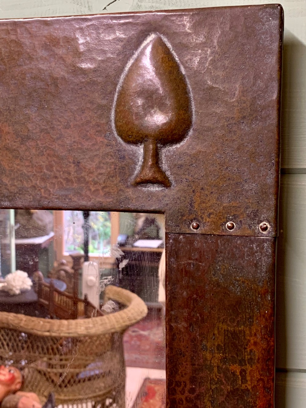A FINE COPPER MIRROR BY LIBERTY & CO View VI
