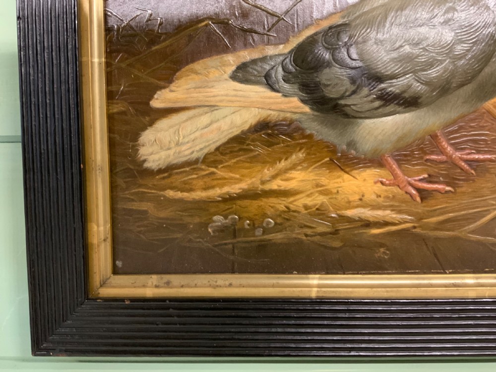 Two VICTORIAN EMBOSSED PICTURES OF RACING PIGEONS View XI