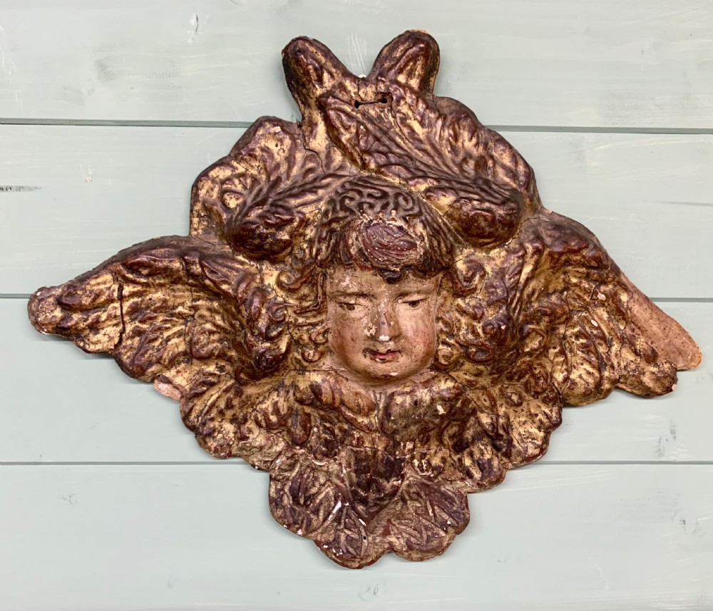 18TH CENTURY ITALIAN ANGEL WALL PANEL