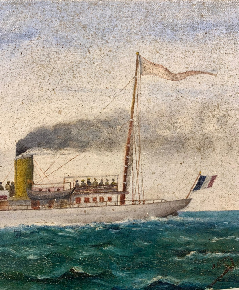 OLD FRENCH SHIP - OIL ON CANVAS View III