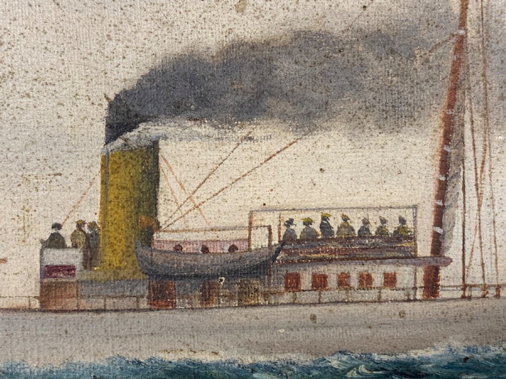 OLD FRENCH SHIP - OIL ON CANVAS View V