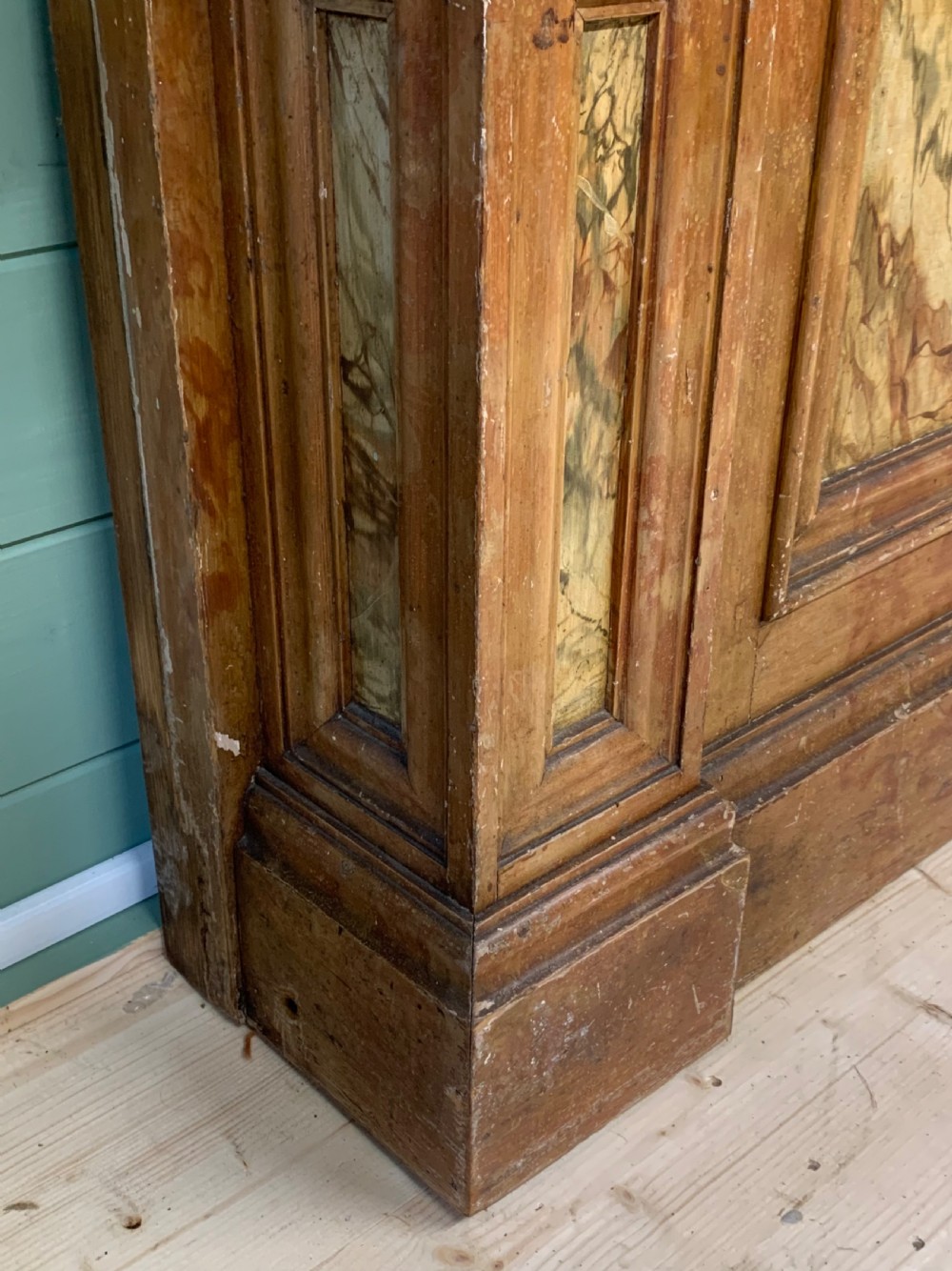 FRENCH 19th C MARBLED PAINTED CONSOLE View VII