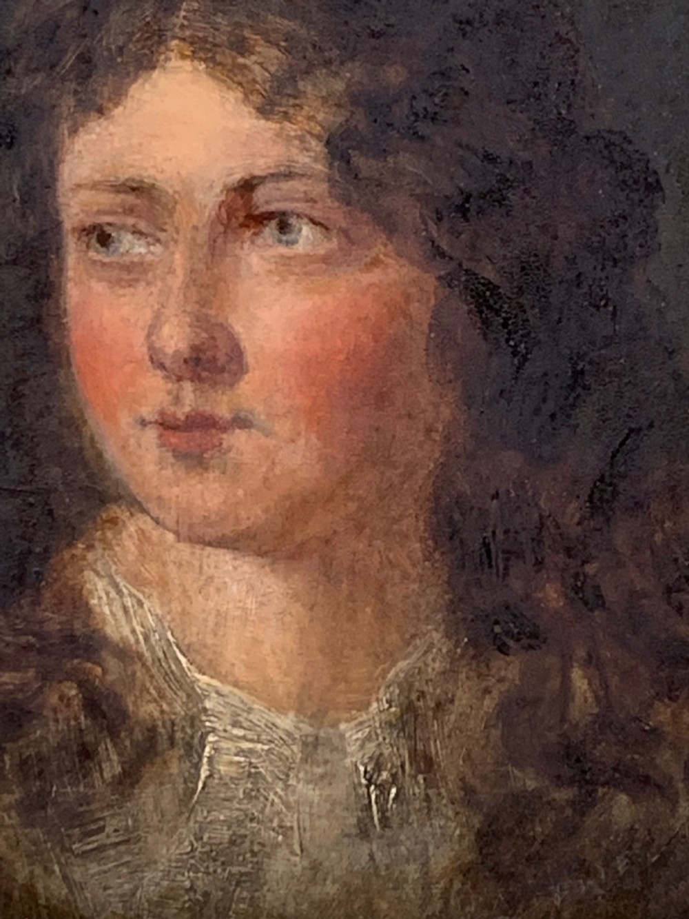 19Th C Oil Portrait By James Barnes 1885 View III
