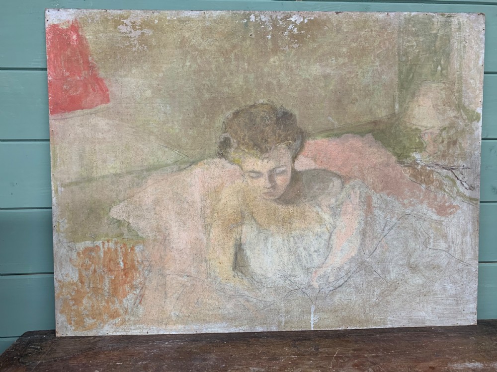 OIL ON BOARD - THE DESK -  View VI
