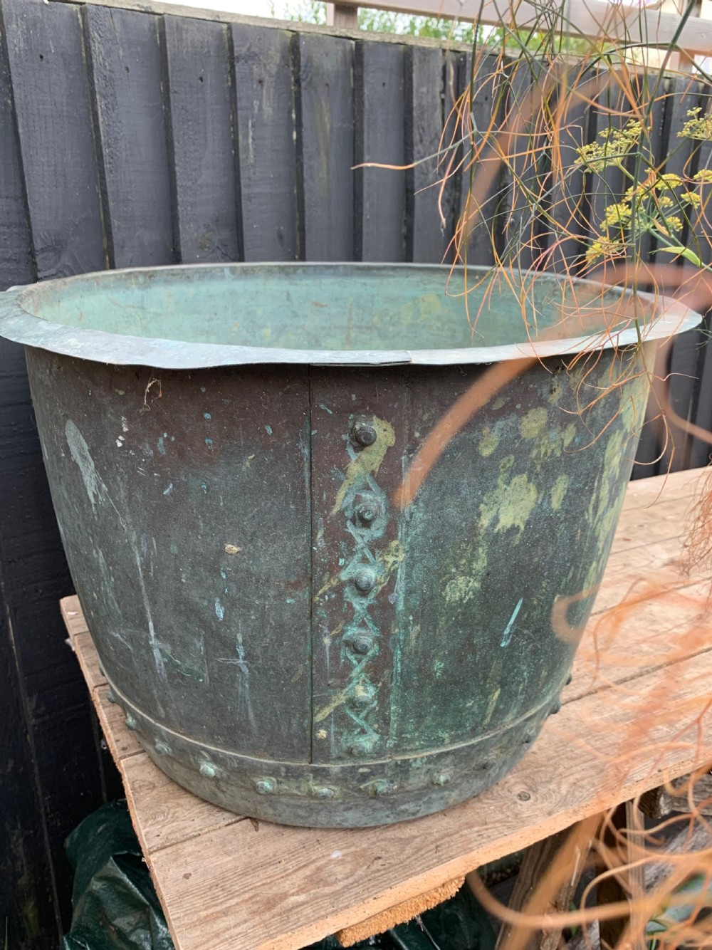 A GOOD VICTORIAN VERDIGRIS COPPER COPPER