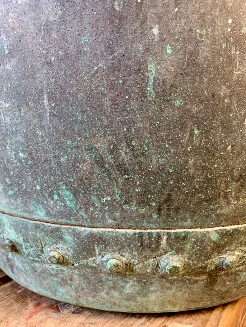 A GOOD VICTORIAN VERDIGRIS COPPER COPPER View V