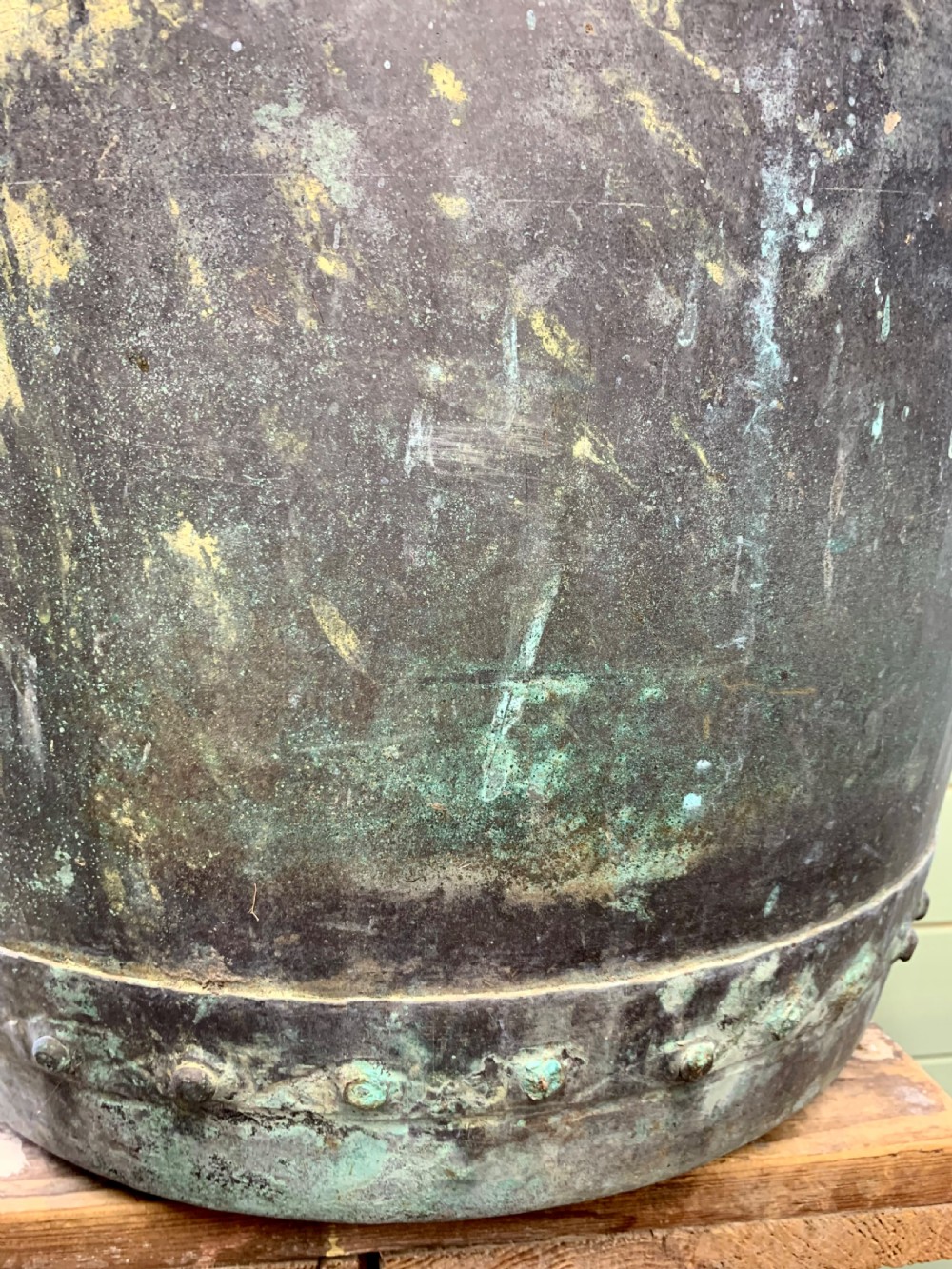 A GOOD VICTORIAN VERDIGRIS COPPER COPPER View VI