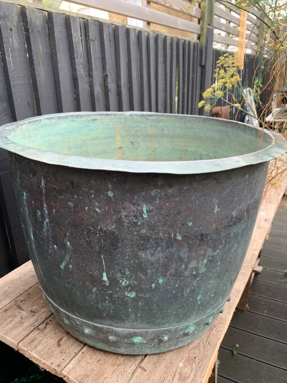 A GOOD VICTORIAN VERDIGRIS COPPER COPPER View VII