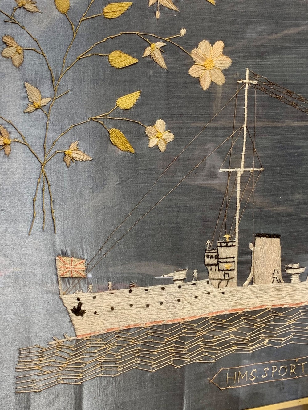SAILORS WOOLWORK SHIP 1918 HMS SPORTIVE View V