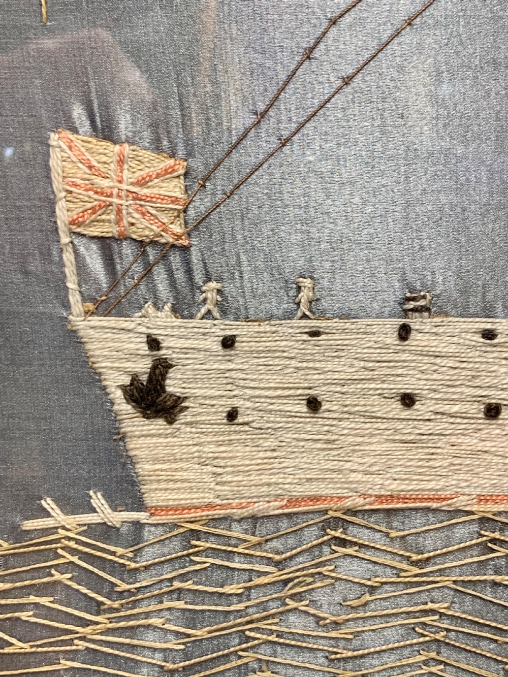 SAILORS WOOLWORK SHIP 1918 HMS SPORTIVE View XII