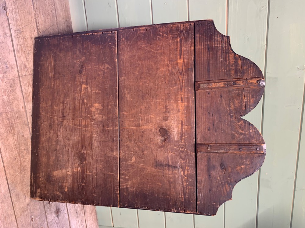 19th C TRAMP ART FOLK ART TABLE DRAWERS View XI