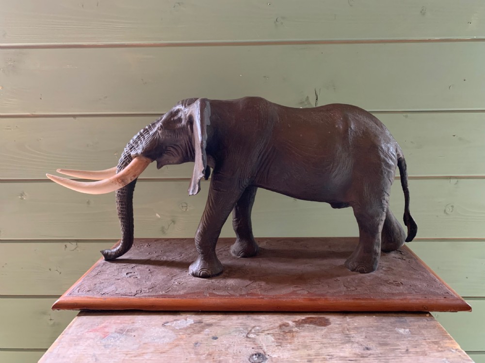 AFRICAN ELEPHANT SCULPTURE - Terry Owen Matthews