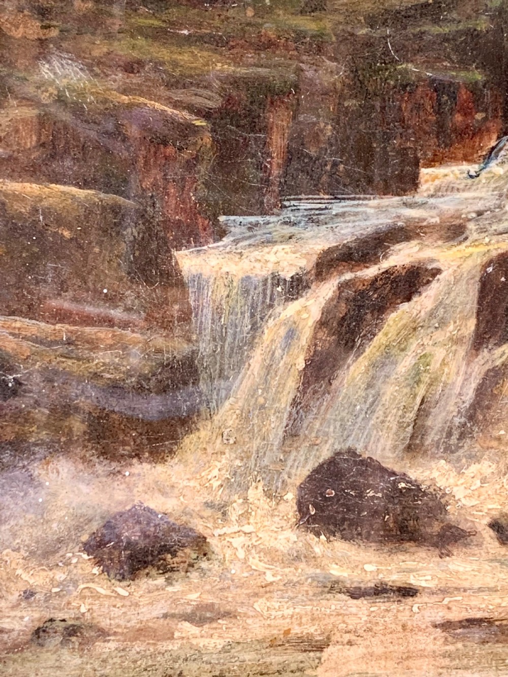 SALMON CATCH - SCOTTISH OIL ON BOARD View V