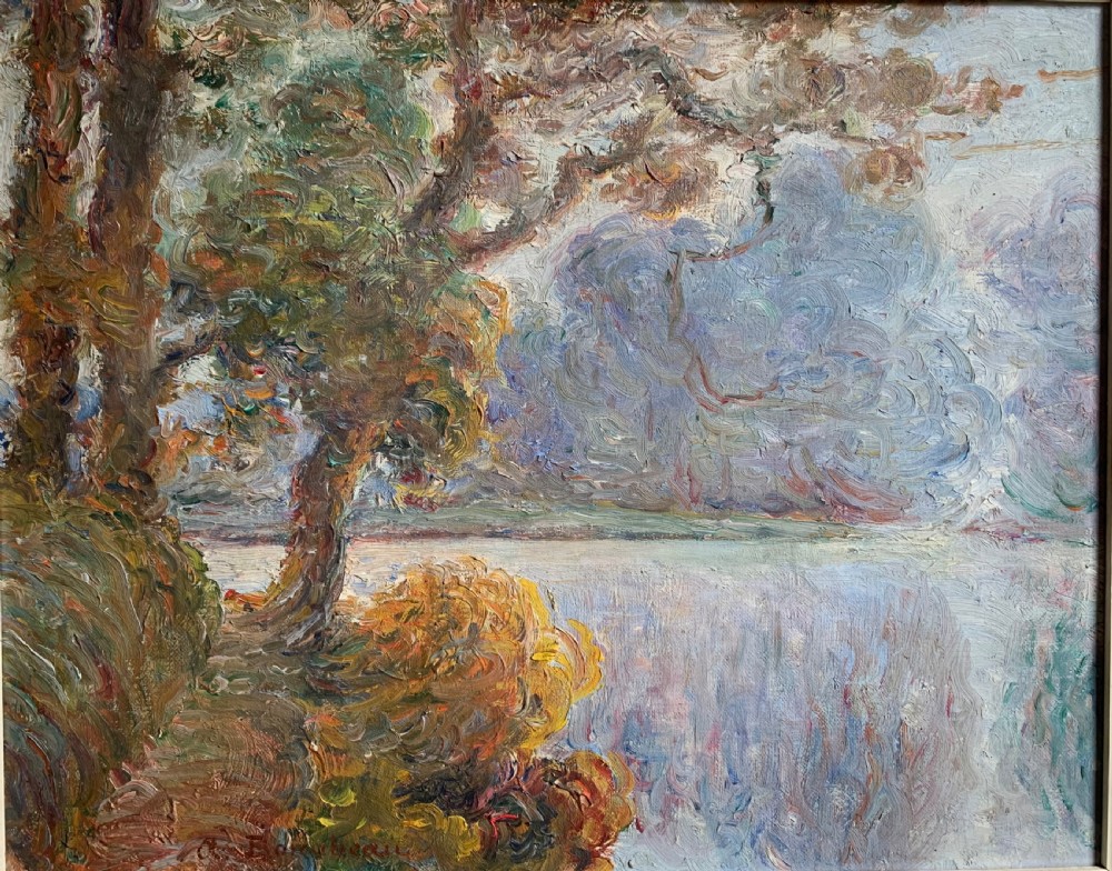 SIGNED FRENCH IMPRESSIONIST OIL ON CANVAS View II