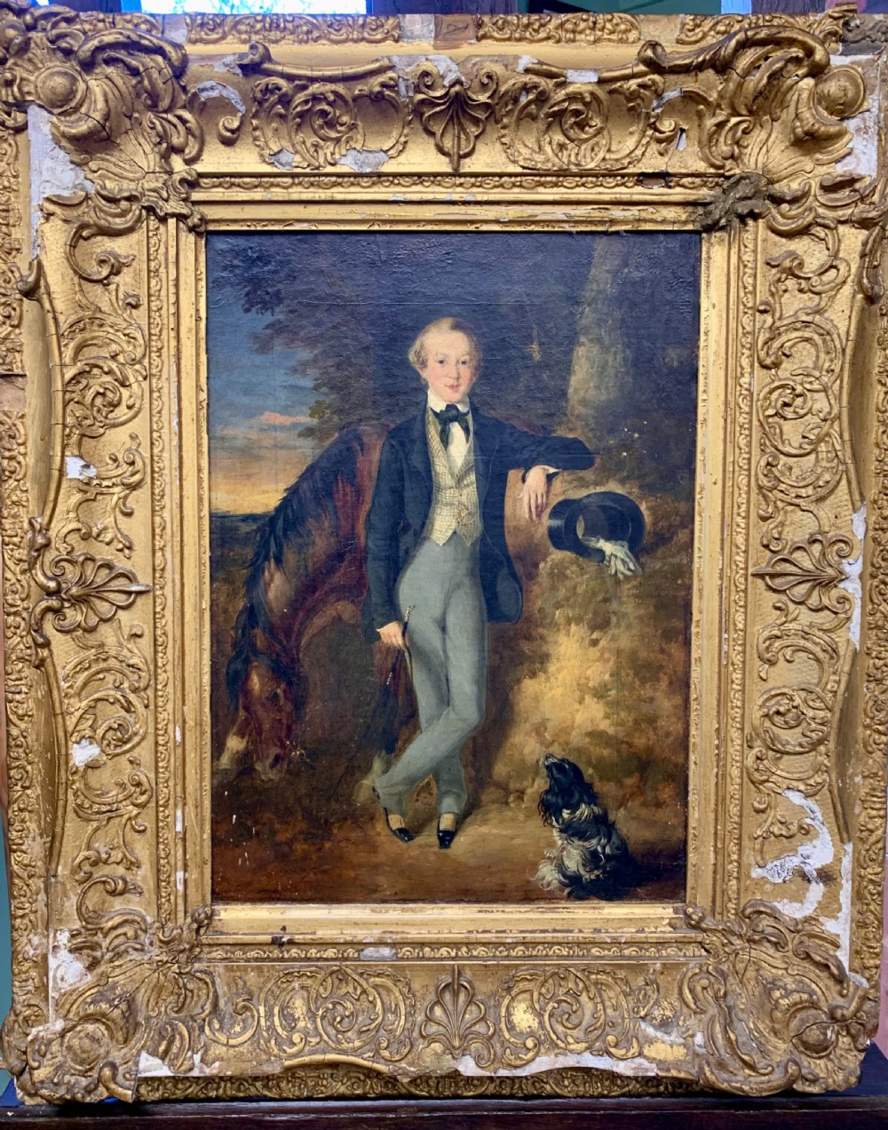 Early 19th Century oil on canvas of a gentleman