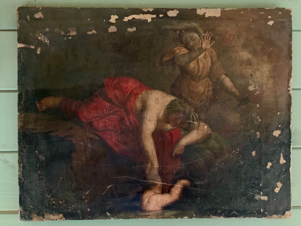 18thC ITALIAN SCHOOL OIL ON CANVAS