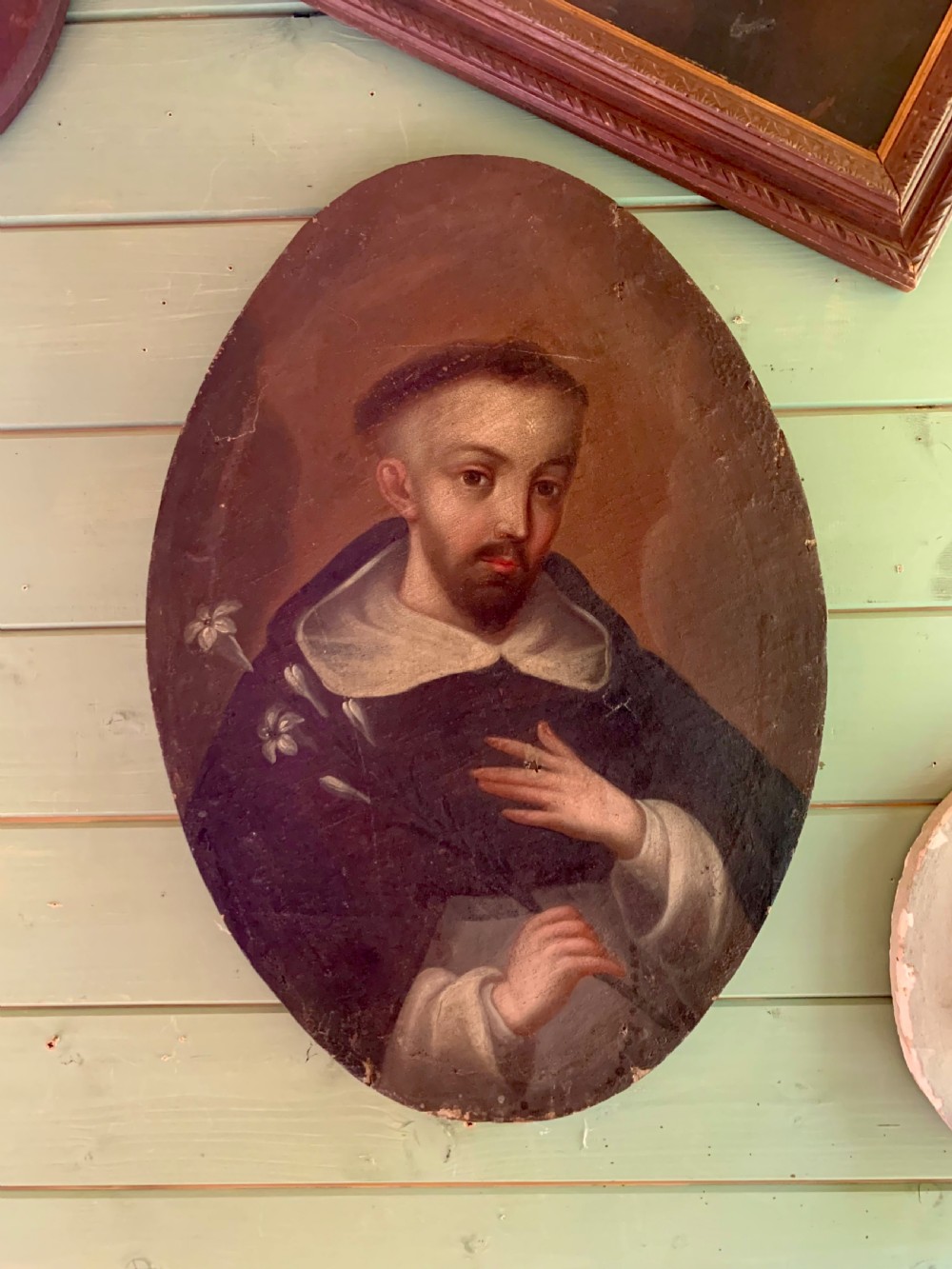 18th C OIL PAINTING - ITALIAN SCHOOL - ST ANTHONY
