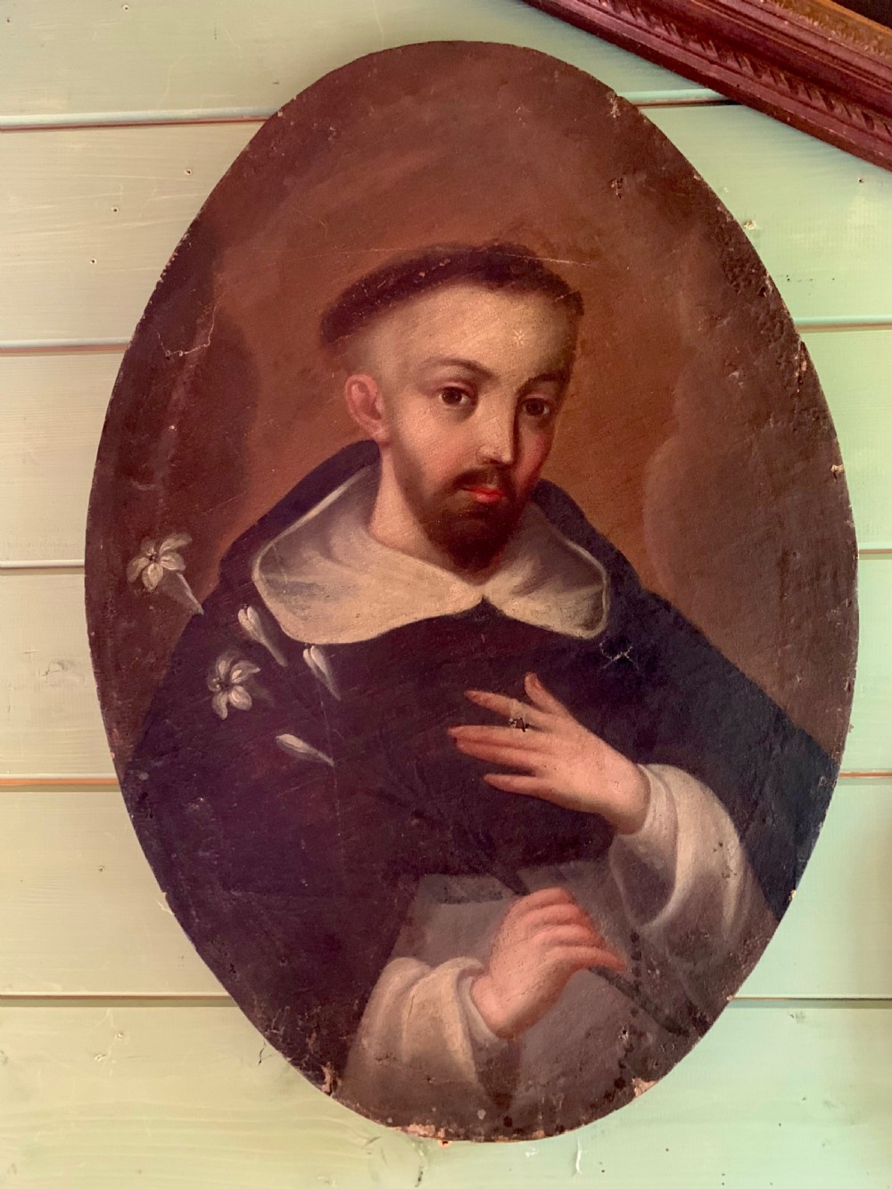 18th C OIL PAINTING - ITALIAN SCHOOL - ST ANTHONY View II