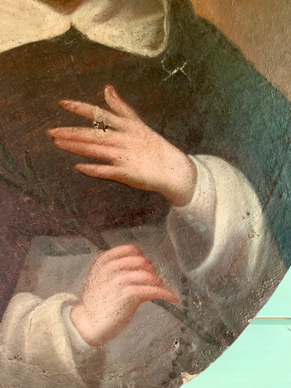 18th C OIL PAINTING - ITALIAN SCHOOL - ST ANTHONY View III