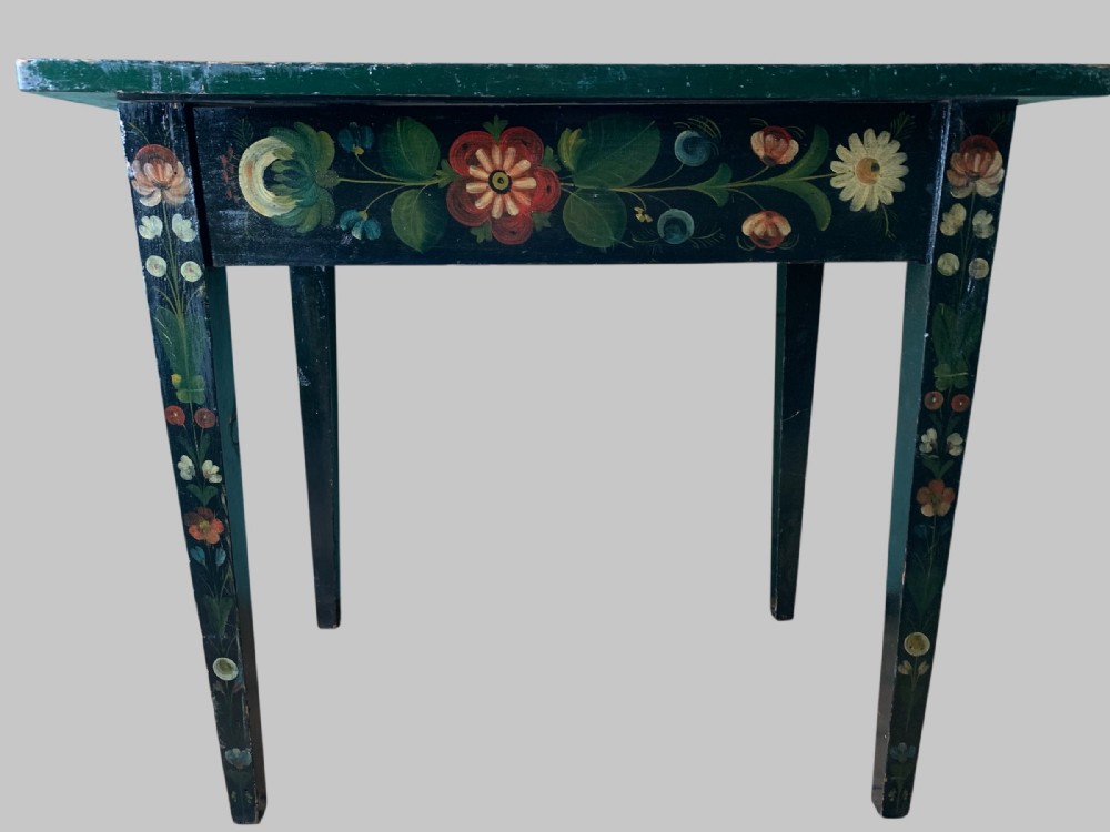 SCANDINAVIAN FOLK ART SIDE TABLE