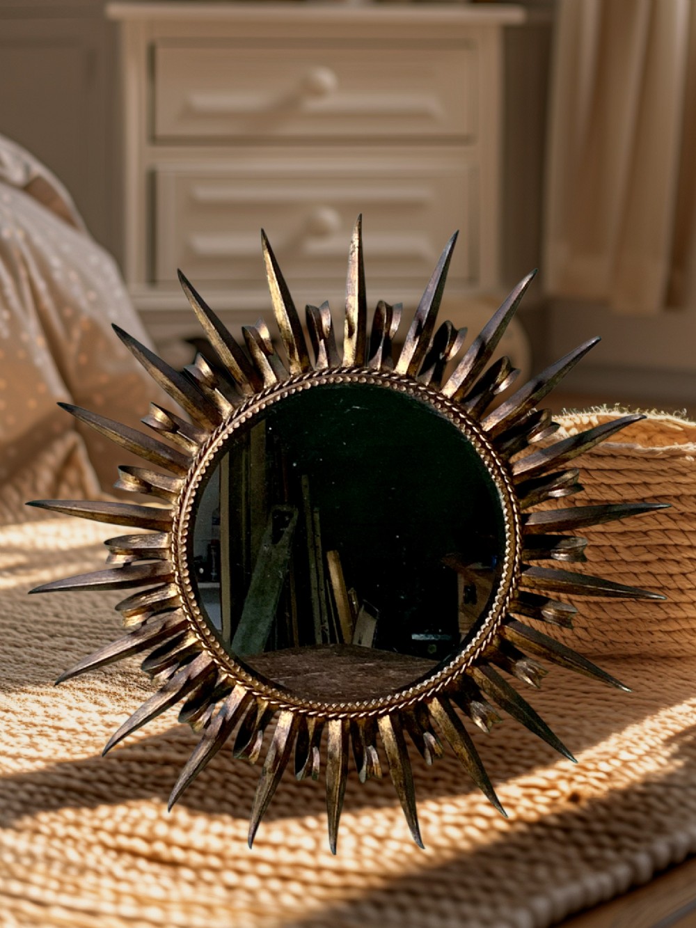 LARGE SUNBURST MIRROR