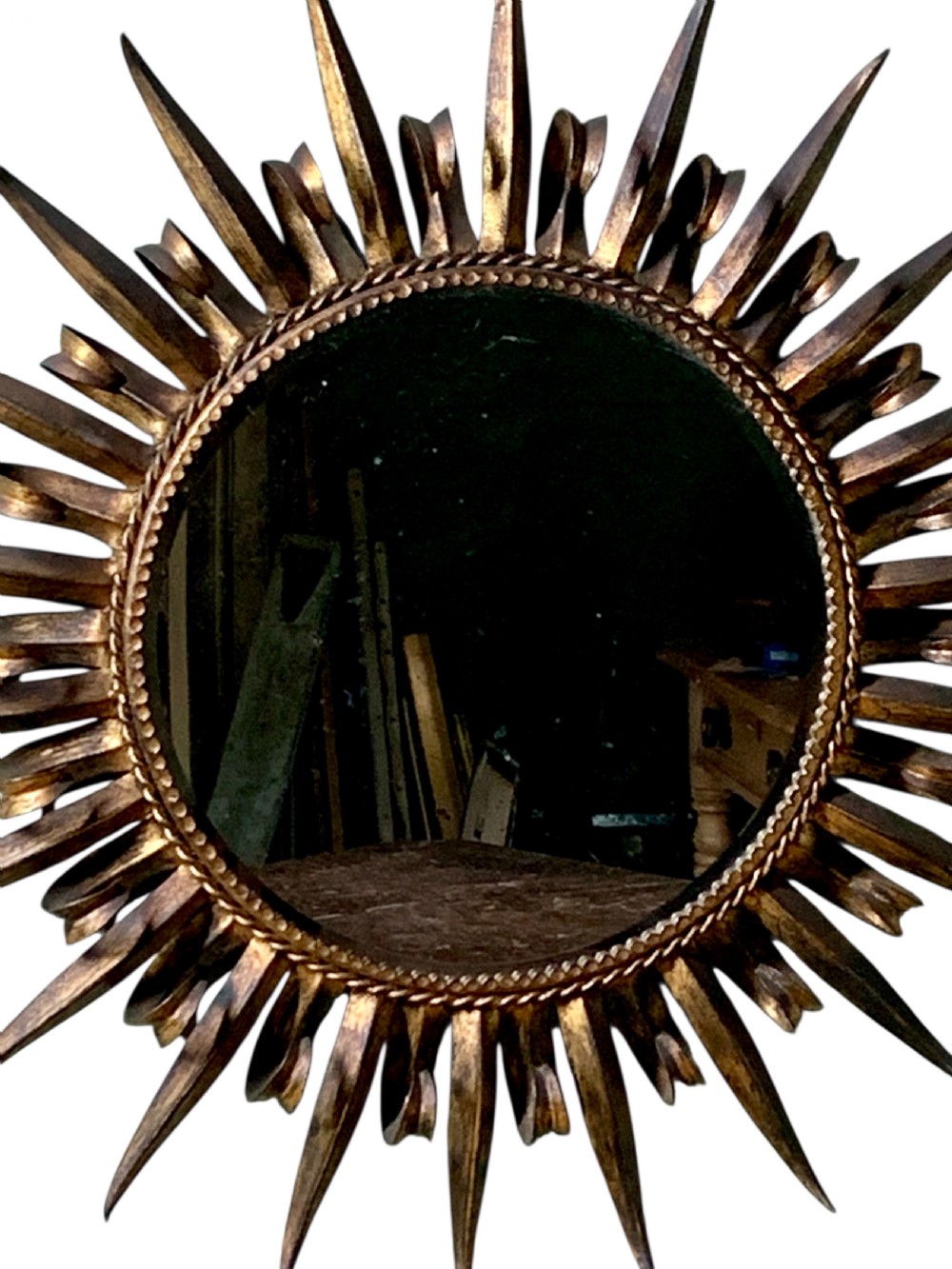 LARGE SUNBURST MIRROR View II