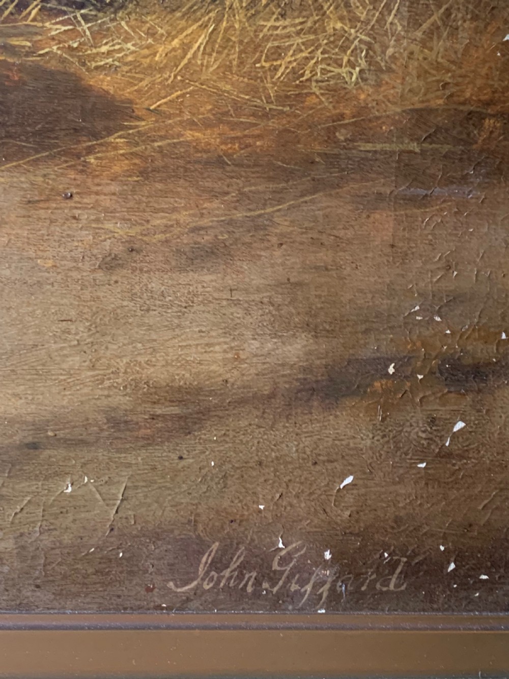 LARGE PAIR OF 19thC OILS OF DOGS BY JOHN GIFFORD View IV