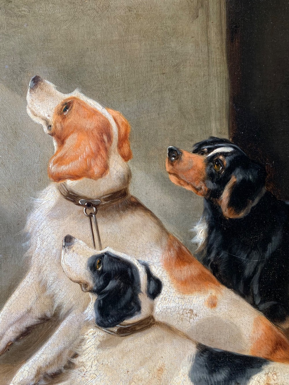 LARGE PAIR OF 19thC OILS OF DOGS BY JOHN GIFFORD View XII