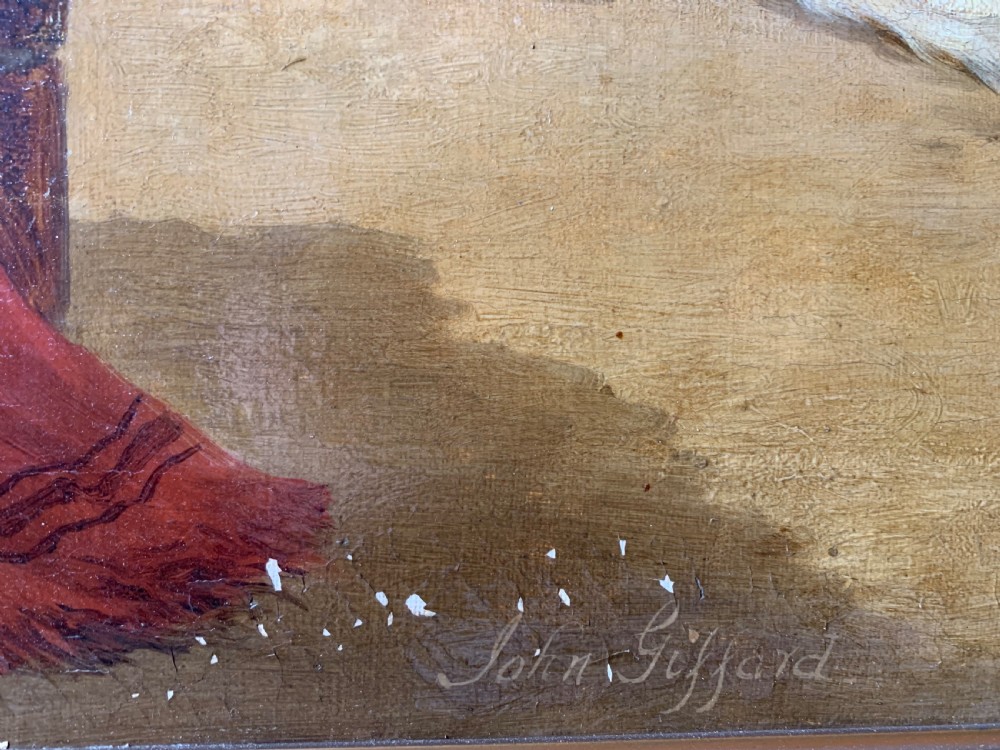 LARGE PAIR OF 19thC OILS OF DOGS BY JOHN GIFFORD View XIII