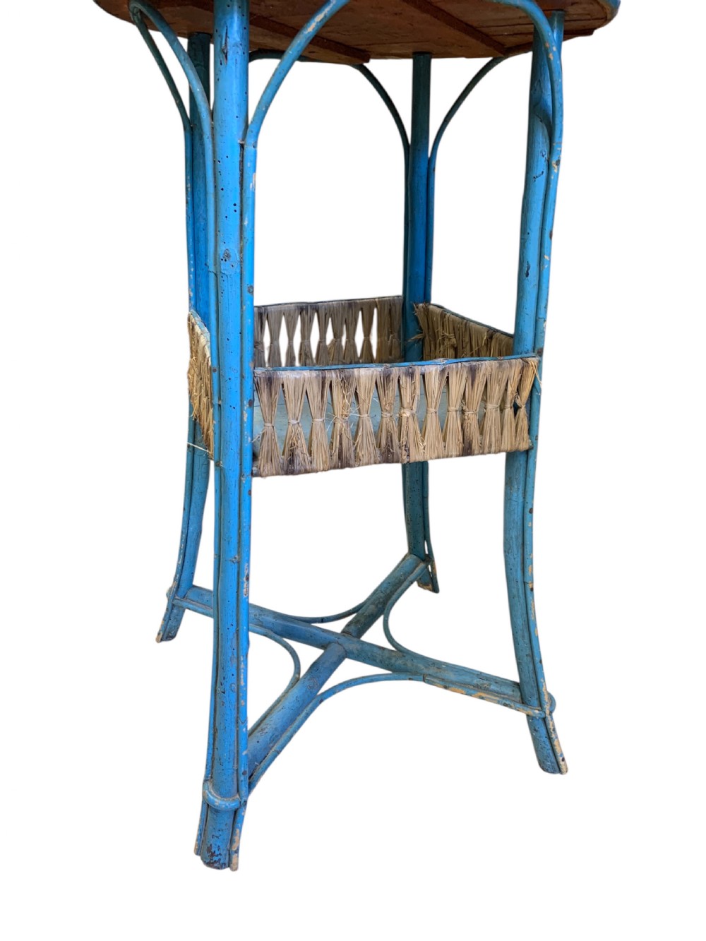 FRENCH CONSERVATORY WICKER SIDE TABLE View IV