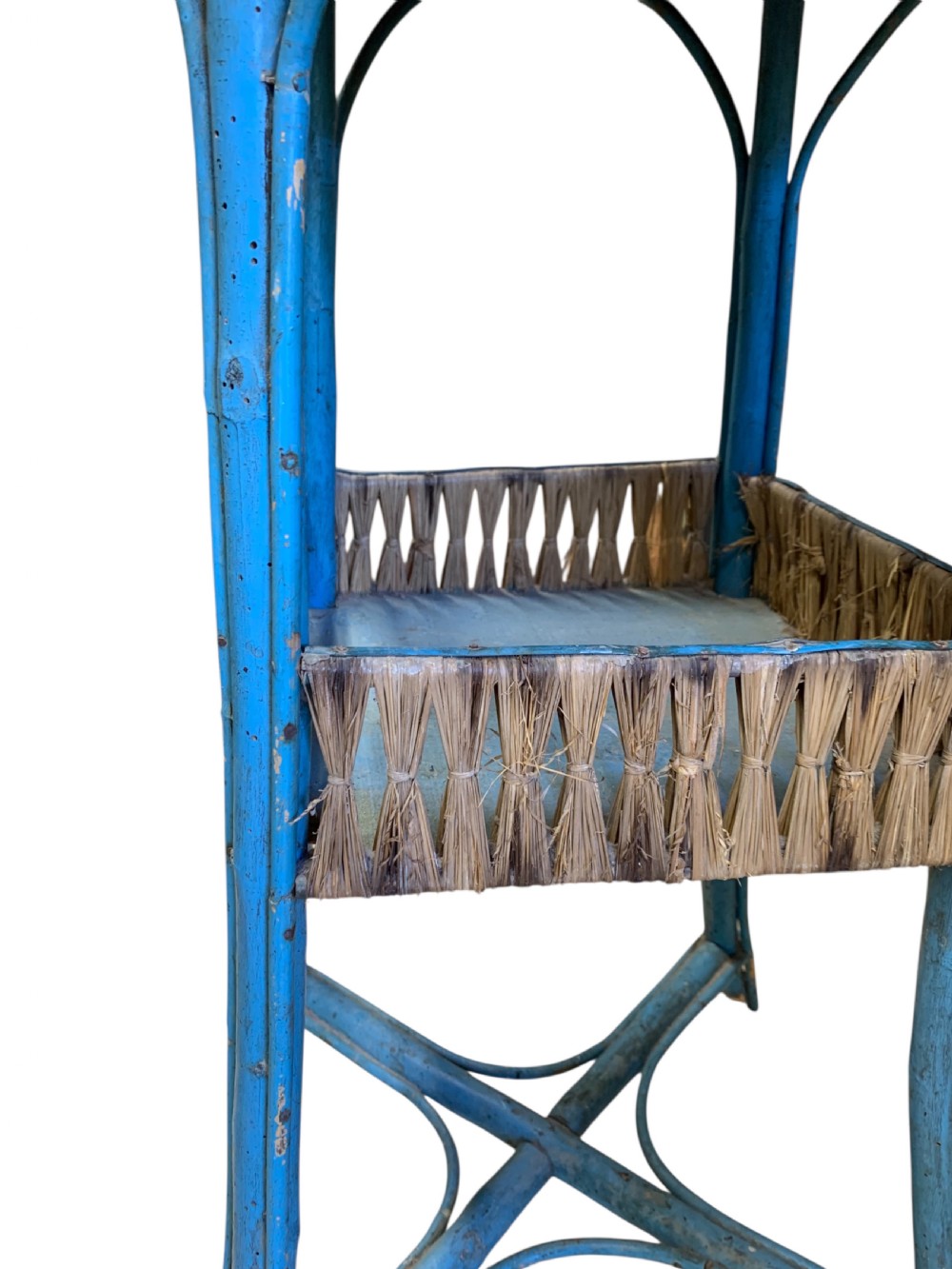 FRENCH CONSERVATORY WICKER SIDE TABLE View V