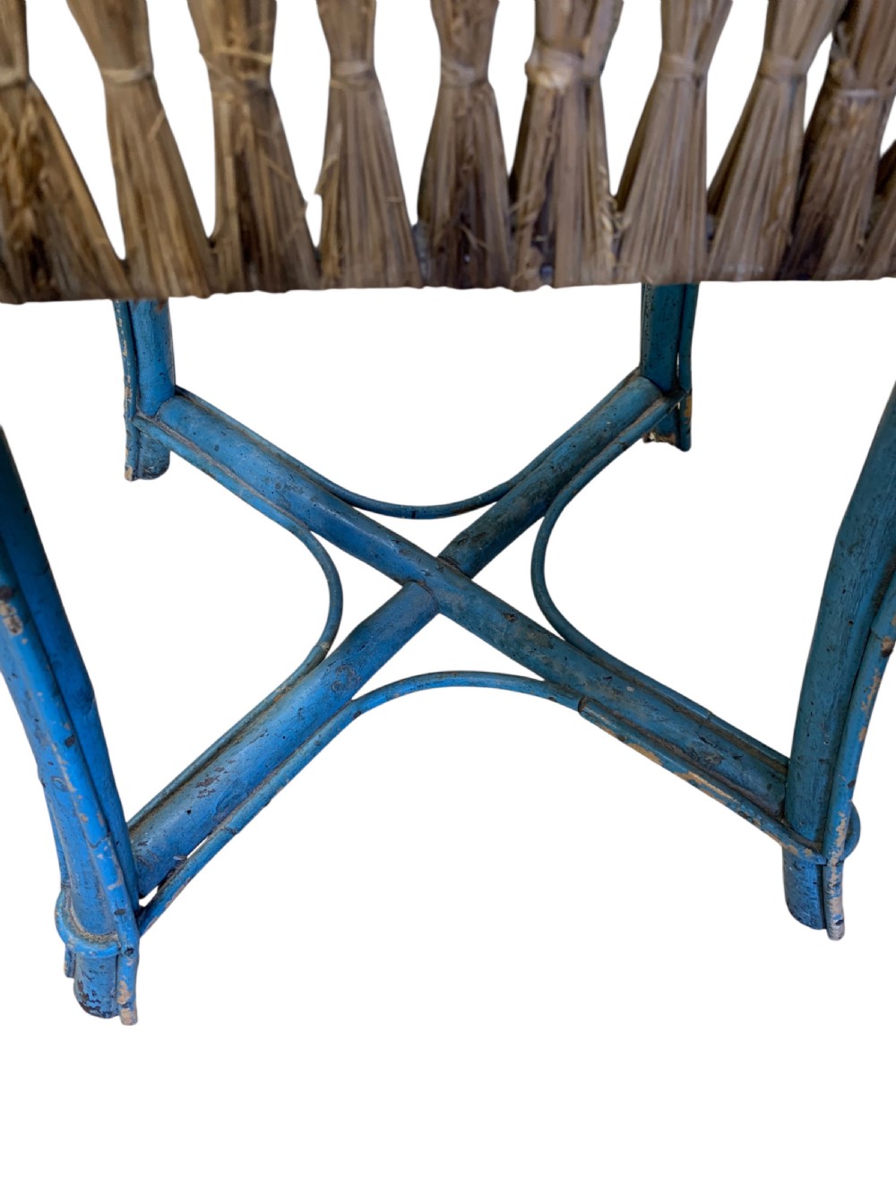FRENCH CONSERVATORY WICKER SIDE TABLE View VII