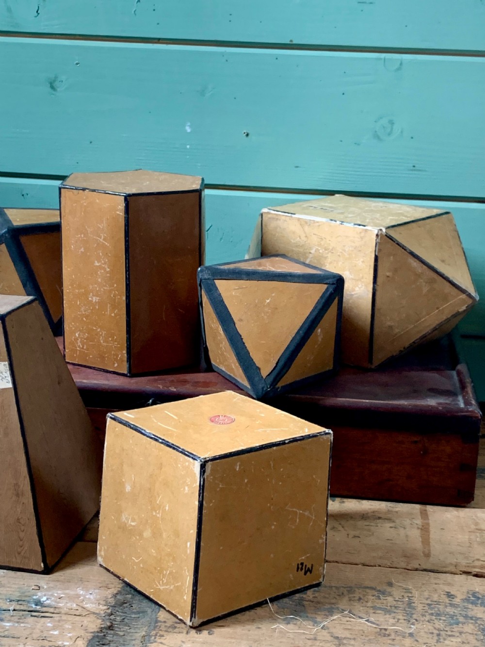 SET OF 7x 1920’s GEOMETRY TEACHING AIDS View II